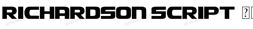 Richardson Script字体转换